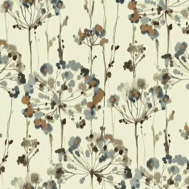 CN2100 | Flourish Teal Wallpaper