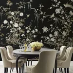 York Designer Series Flowering Vine Chino Black Wall Mural - SKU KT2264M
