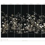 York Designer Series Flowering Vine Chino Black Wall Mural - SKU KT2264M