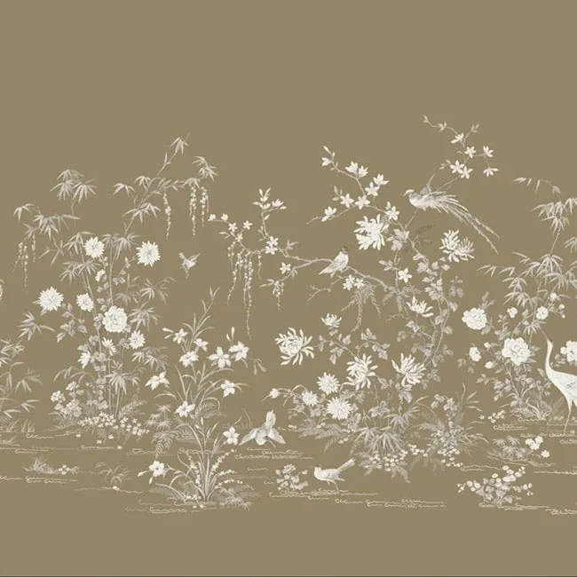 KT2263M | Flowering Vine Chino Brown Wall Mural