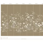 York Designer Series Flowering Vine Chino Brown Wall Mural - SKU KT2263M