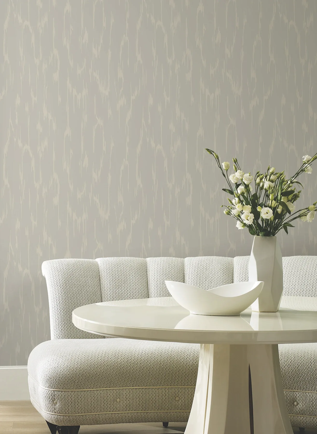 York Designer Series Flowing Dark Taupe Wallpaper - SKU DF3362