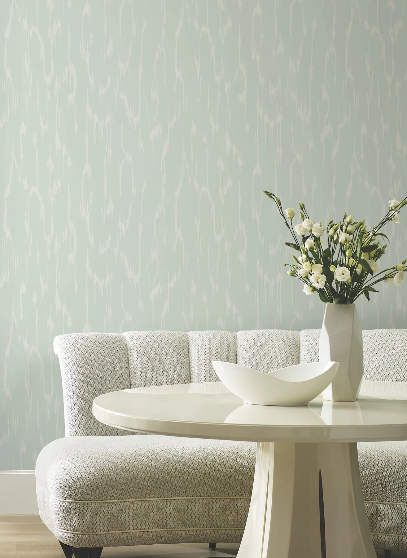York Designer Series Flowing Ether Blue Wallpaper - SKU DF3363