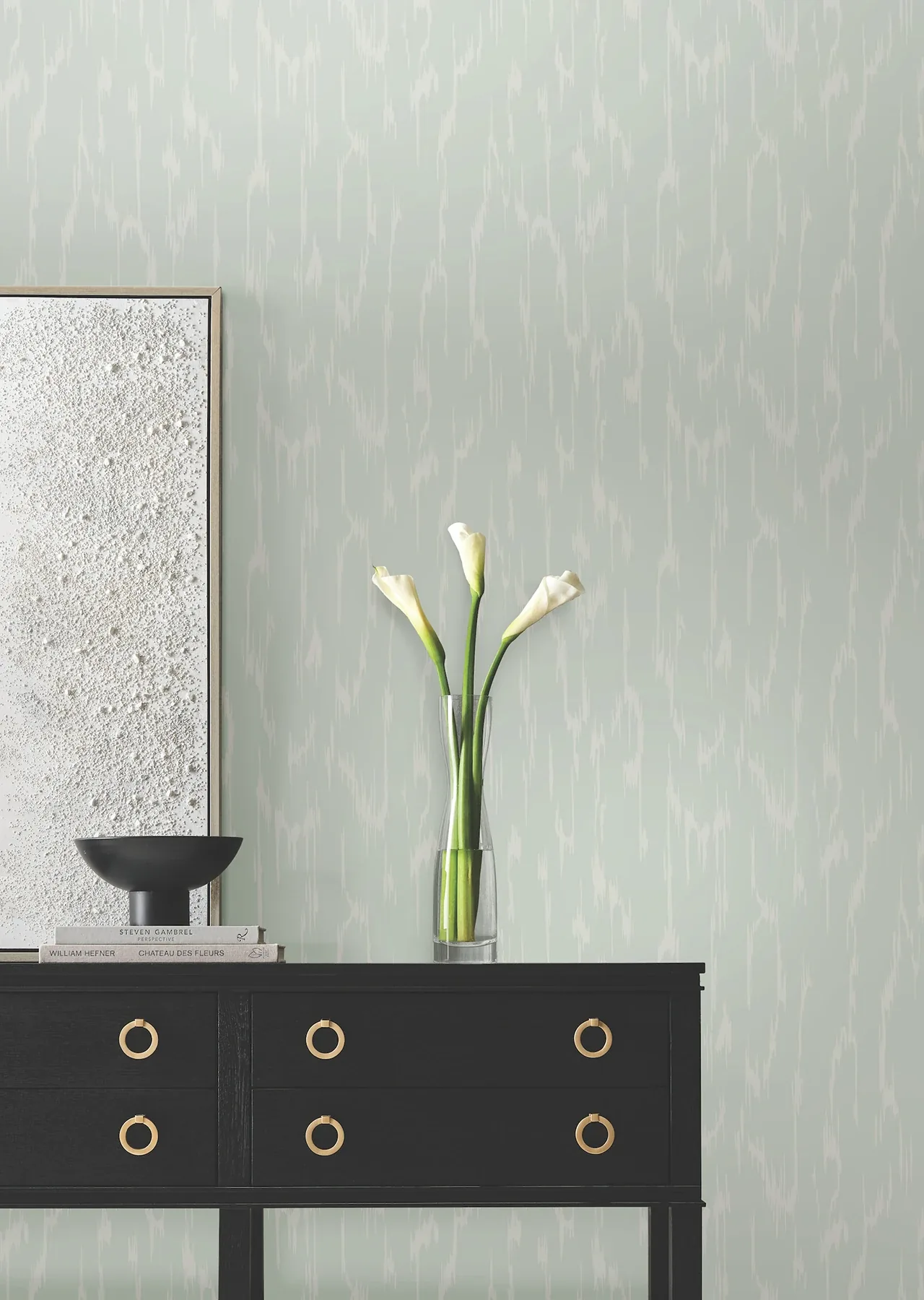 York Designer Series Flowing Ether Blue Wallpaper - SKU DF3363