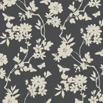 York Designer Series Flutter Vine Grey Wallpaper - SKU DT5025