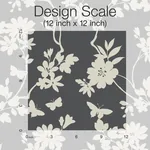 York Designer Series Flutter Vine Grey Wallpaper - SKU DT5025