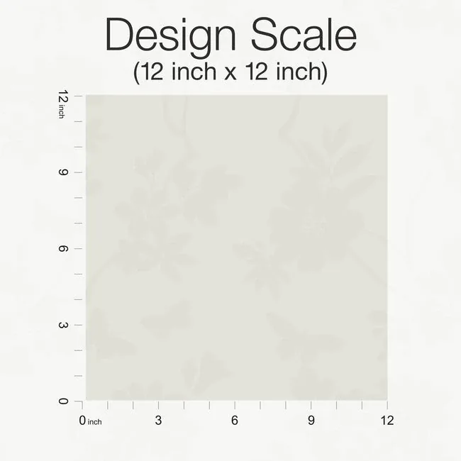 York Designer Series Flutter Vine Light Neutral Wallpaper - SKU DT5026