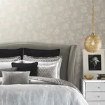 York Designer Series Flutter Vine White Wallpaper - SKU DT5024