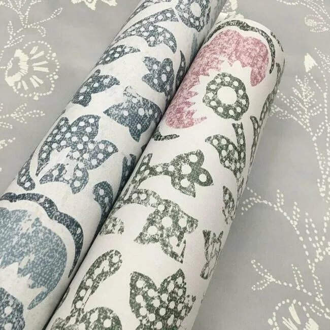York Designer Series Fontaine Blue & Grey Wallpaper - SKU CH1441