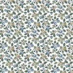 York Designer Series Framboise Blue Berry Vines Wallpaper - SKU VP1413