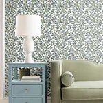York Designer Series Framboise Blue Berry Vines Wallpaper - SKU VP1413