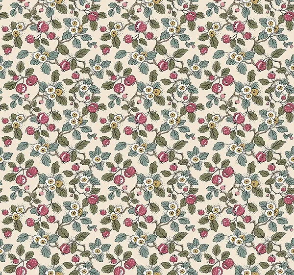 VP1411 | Framboise Merlot Berry Vines Wallpaper