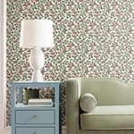 York Designer Series Framboise Merlot Berry Vines Wallpaper - SKU VP1411