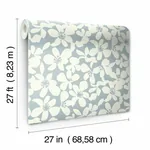 York Designer Series Free Spirit Blue Wallpaper - SKU BO6684