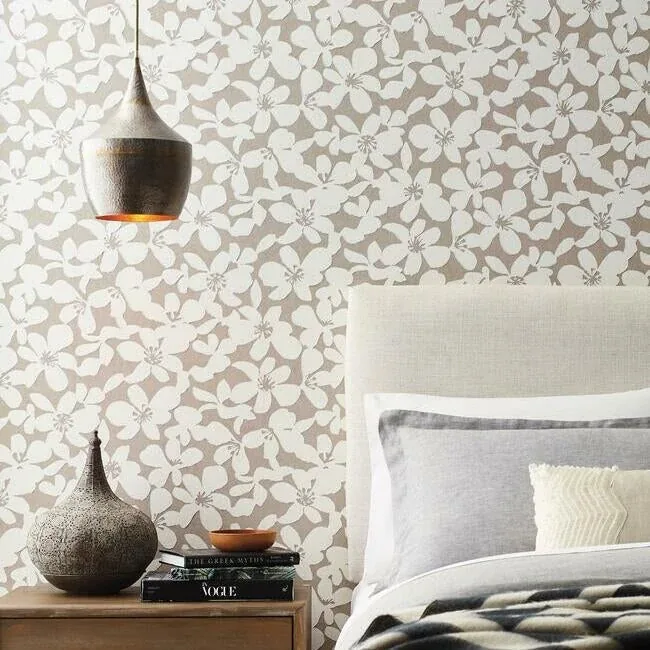 York Designer Series Free Spirit Brown Wallpaper - SKU BO6681