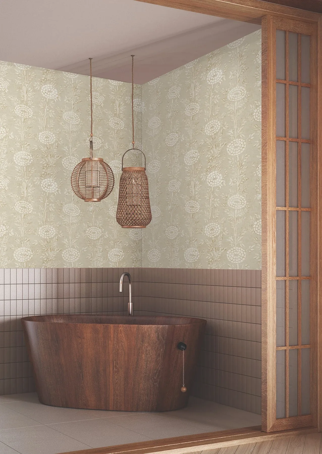 York Designer Series French Marigold Taupe & Gold Wallpaper | Wallpaper Twins York Designer Series French Marigold Taupe & Gold Wallpaper - SKU ZA8018
