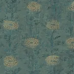 York Designer Series French Marigold Teal Green & Gold Wallpaper - SKU AF6519