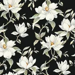 York Designer Series Garden Jewels Black Wallpaper - SKU DF3313