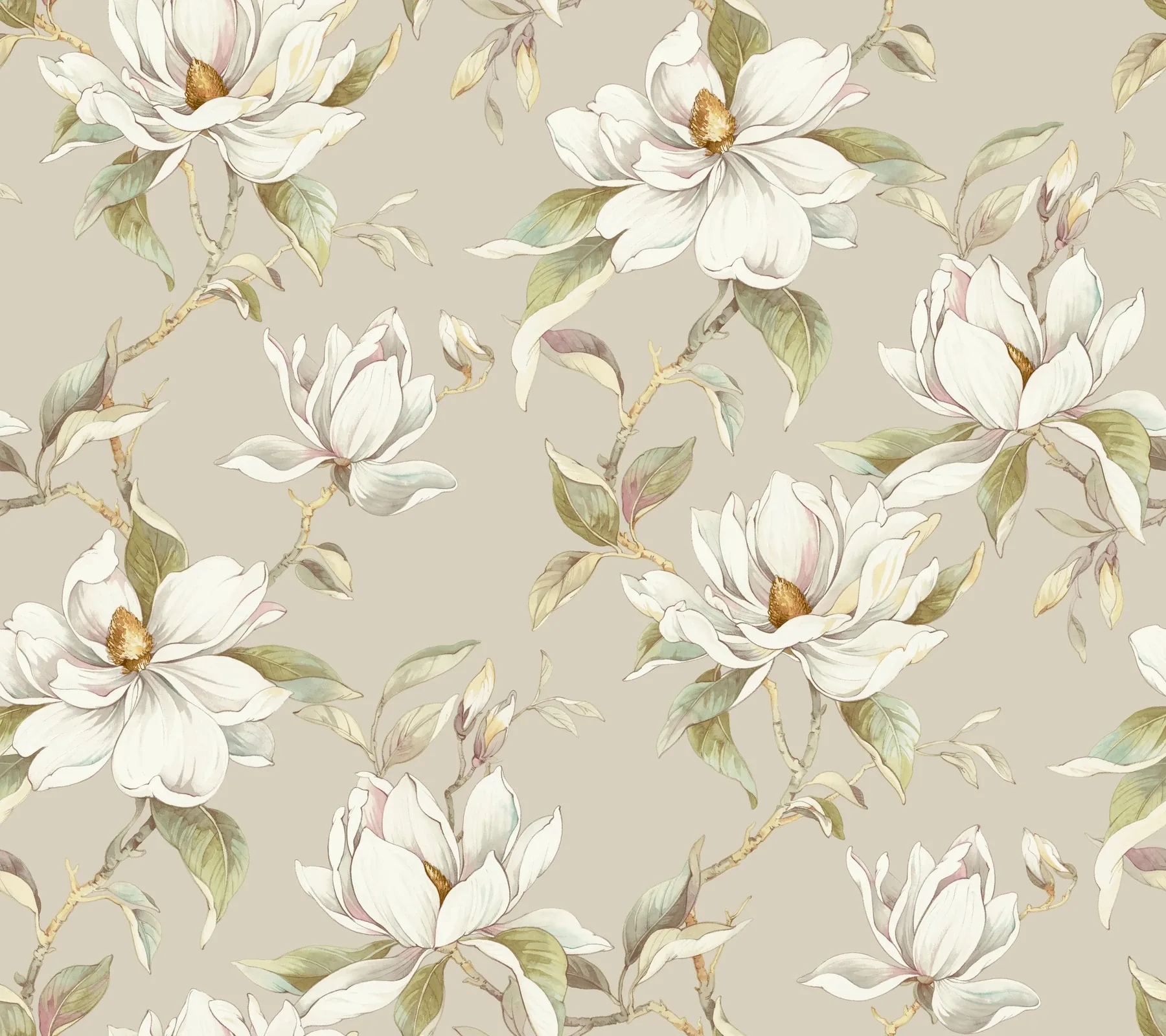 DF3312 | Garden Jewels Linen Wallpaper