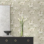York Designer Series Garden Jewels Linen Wallpaper - SKU DF3312