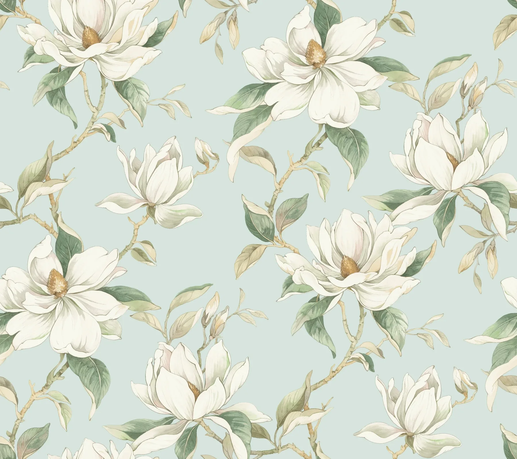 DF3315 | Garden Jewels Spa Wallpaper