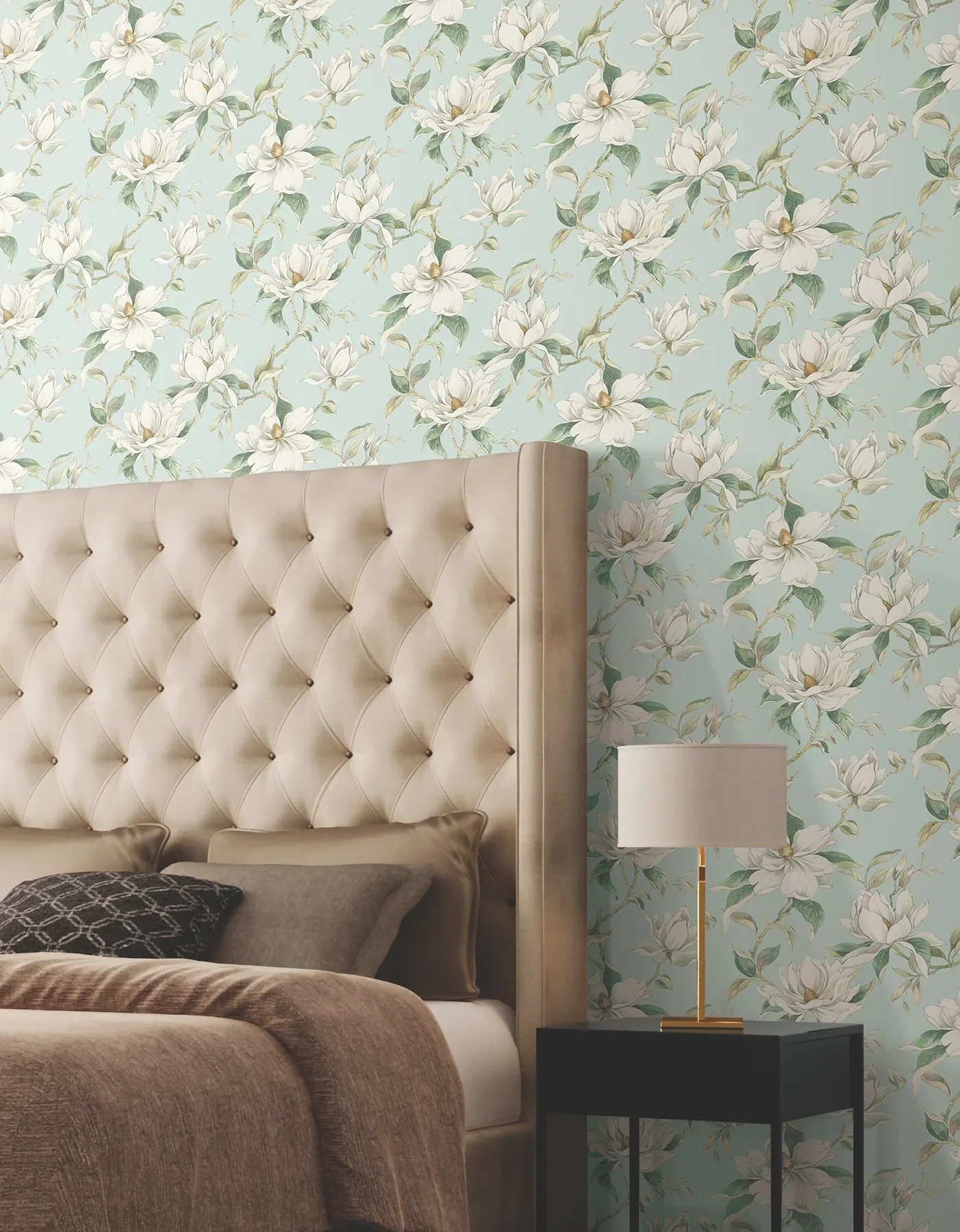 York Designer Series Garden Jewels Spa Wallpaper - SKU DF3315
