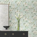 York Designer Series Garden Jewels Spa Wallpaper - SKU DF3315