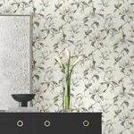York Designer Series Garden Jewels White Wallpaper - SKU DF3311