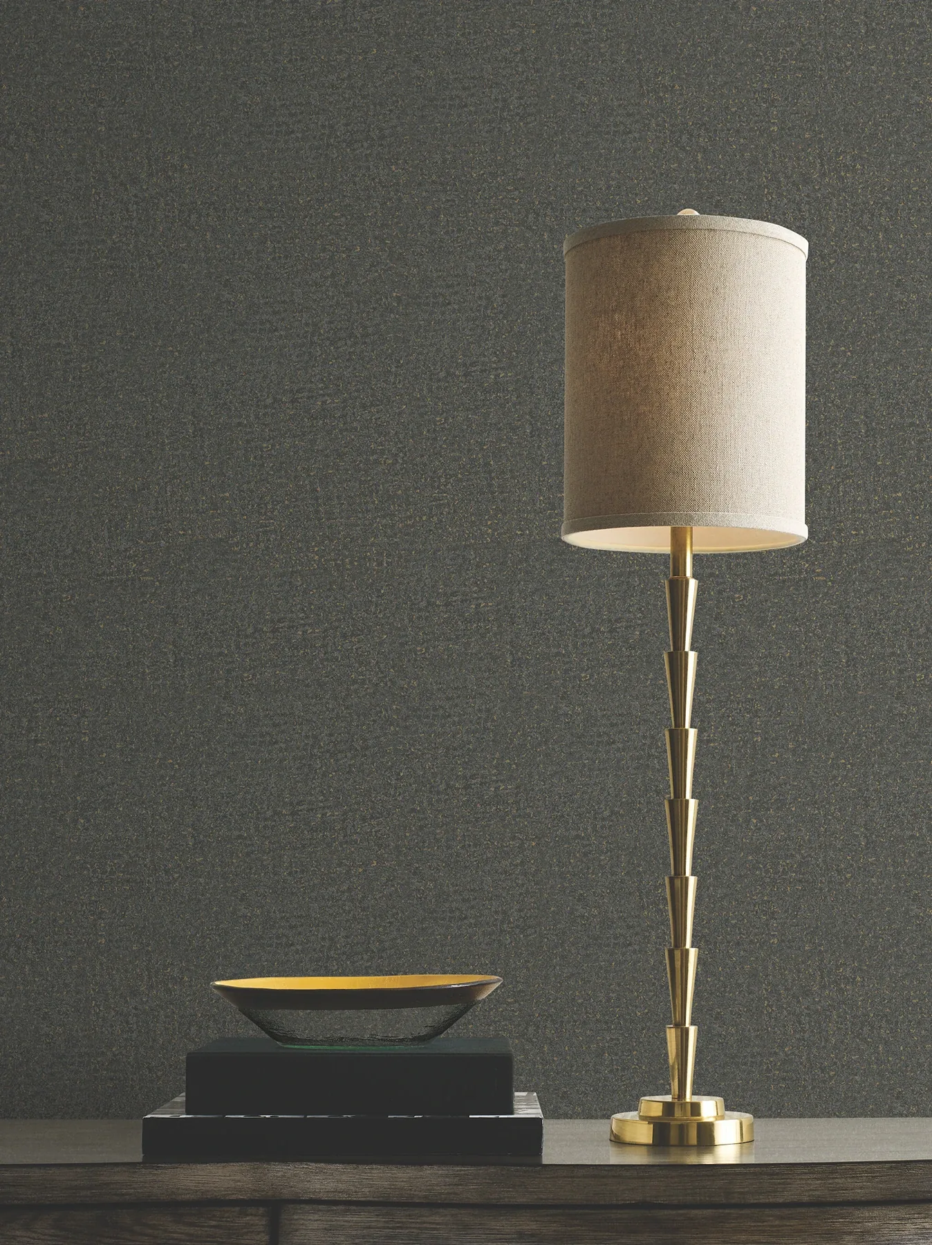 York Designer Series Garden Stone Charcoal Textured Wallpaper | Wallpaper Twins York Designer Series Garden Stone Charcoal Textured Wallpaper - SKU MA35520