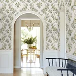 York Designer Series Genevieve Butter Floral Trail Wallpaper - SKU VP1421