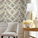 York Designer Series Genevieve Rose Floral Trail Wallpaper - SKU VP1424