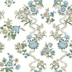York Designer Series Genevieve Sapphire Floral Trail Wallpaper - SKU VP1423
