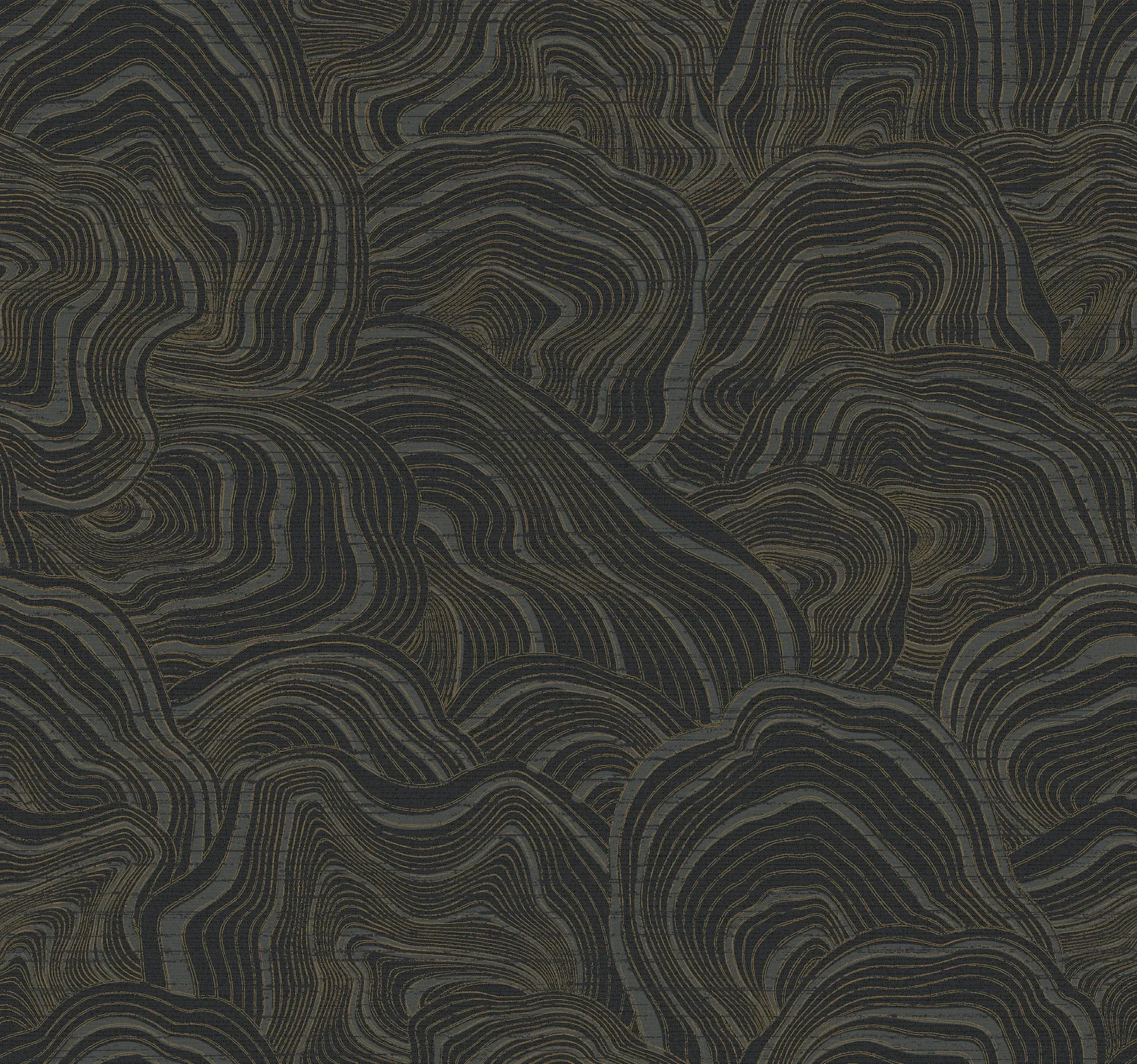 York Designer Series Geodes Black Wallpaper - SKU KT2162