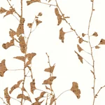 York Designer Series Ginkgo Silhouette Light Brown Cork Wallpaper - SKU VR1509