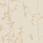 York Designer Series Ginkgo Silhouette Neutral Cork Wallpaper - SKU VR1511
