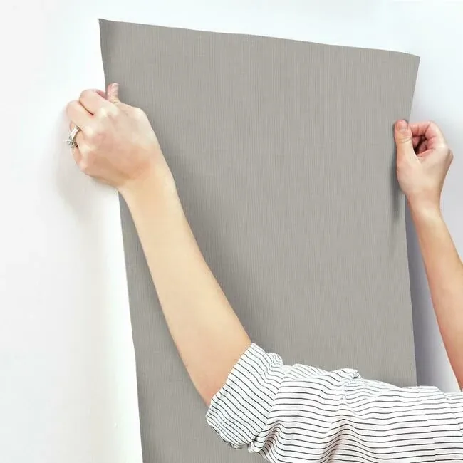 York Designer Series Gossamer Woven Silver & Grey Wallpaper - SKU DD3774