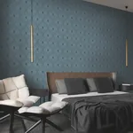 York Designer Series Harlowe Blue & Silver Wallpaper - SKU MD7131