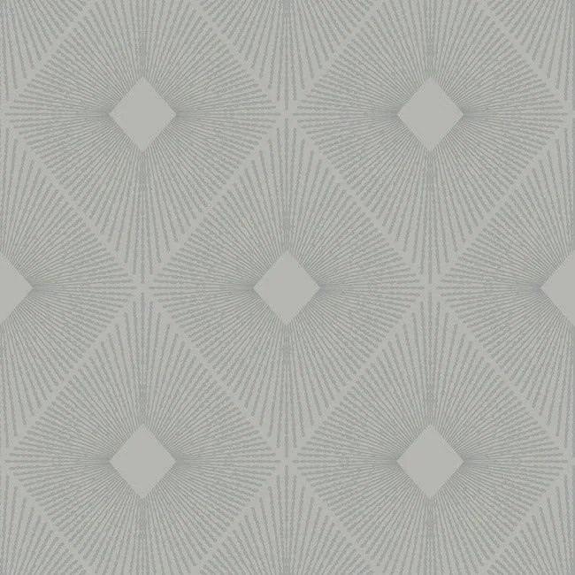 MD7132 | Harlowe Light Grey & Silver Wallpaper
