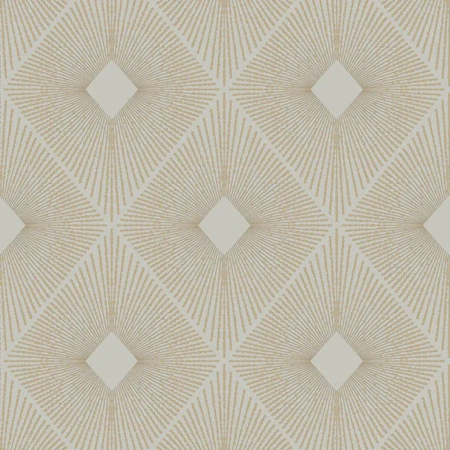 MD7133 | Harlowe Warm Grey & Gold Wallpaper