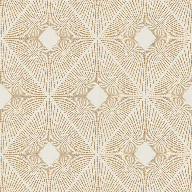 NW3592 | Harlowe White & Gold Wallpaper