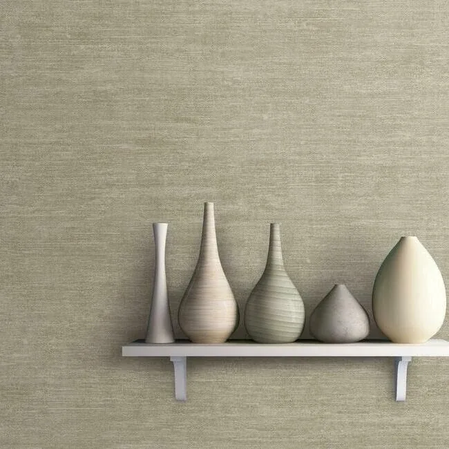 York Designer Series Heathered Wool Beige Wallpaper - SKU OG0614