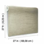 York Designer Series Heathered Wool Beige Wallpaper - SKU OG0614