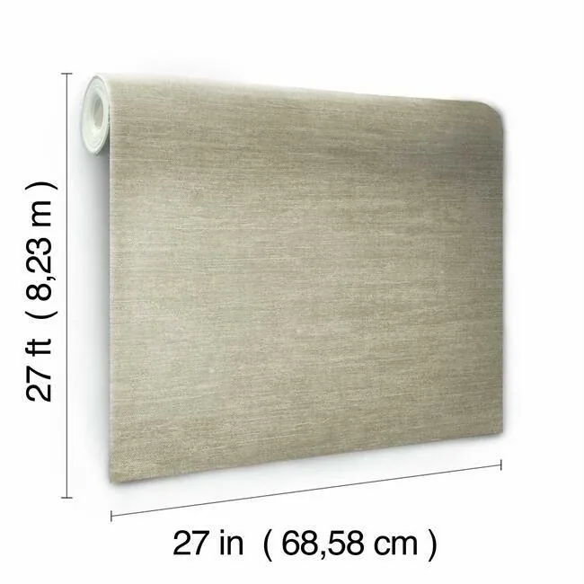 York Designer Series Heathered Wool Beige Wallpaper - SKU OG0614