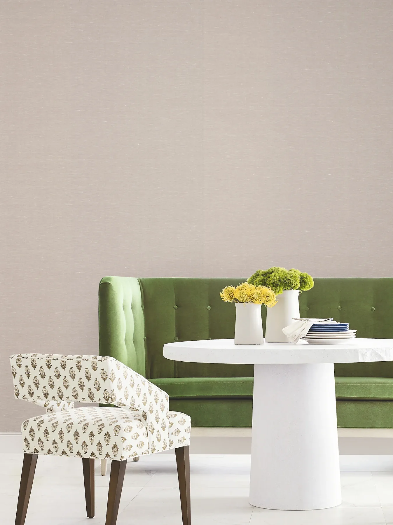 York Designer Series Hempfield Weave Beige Loomed Wallpaper - SKU LL4349