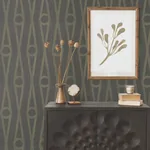 York Designer Series Henlein Charcoal Wallpaper - SKU AB3014