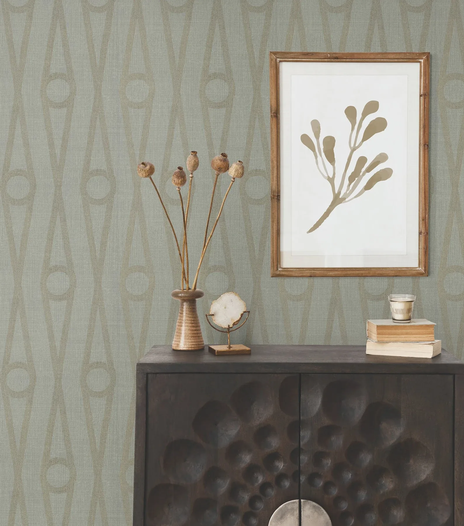 York Designer Series Henlein Grey Wallpaper - SKU AB3013