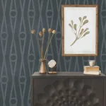York Designer Series Henlein Indigo Wallpaper - SKU AB3015