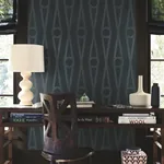 York Designer Series Henlein Indigo Wallpaper - SKU AB3015