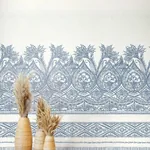 York Designer Series Henna Blue Wall Mural - SKU BO6741M