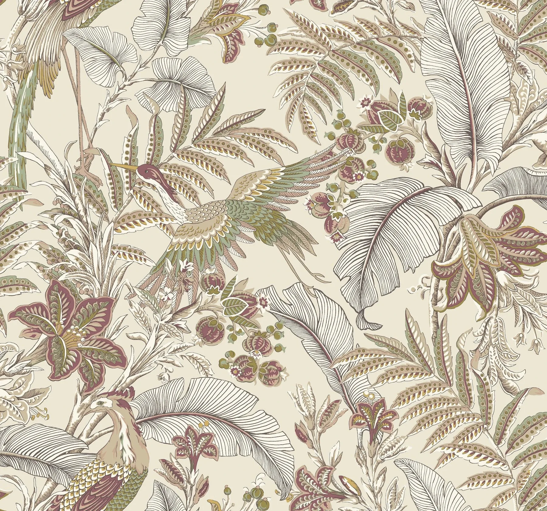 AB3101 | Heronwood Mulberry Wallpaper